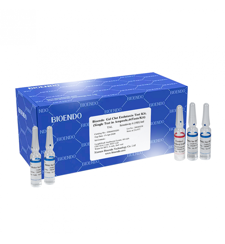 Bioendo Rapid Gel Clot Endotoxin Test Kit,(Single Test in Ampoule,44Tests)